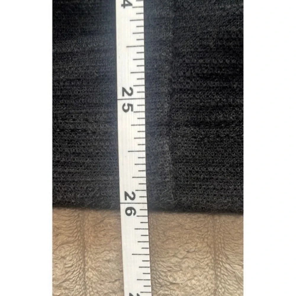 Hema Black Bodycon Midi Skirt Side Stripe Sporty Chic‎ White Slit Size S